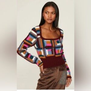 Sea New York Camryn Crochet Sweater